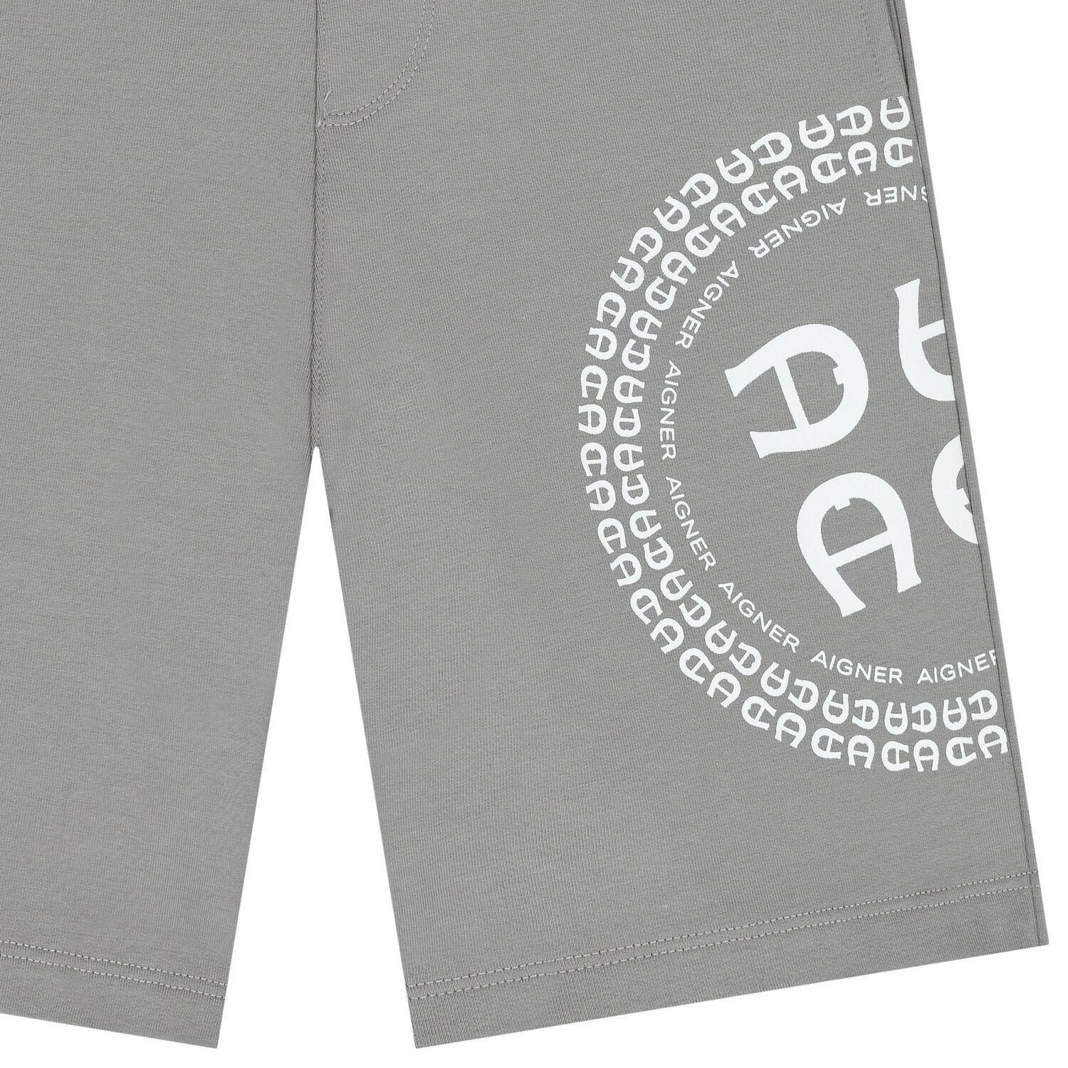 Boys Grey Logo Shorts, 2, hi-res