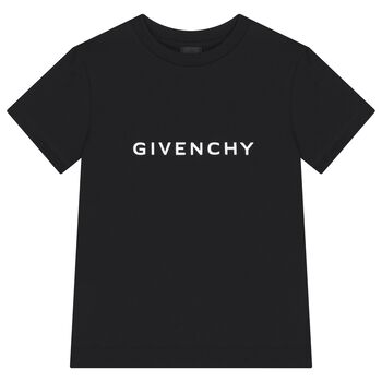 Givenchy Boys Black Logo T-Shirt, 1 Boys Black Logo T-Shirt