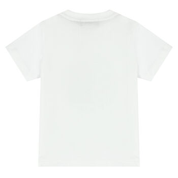 Younger Boys White Boys White Camel Logo T-Shirt