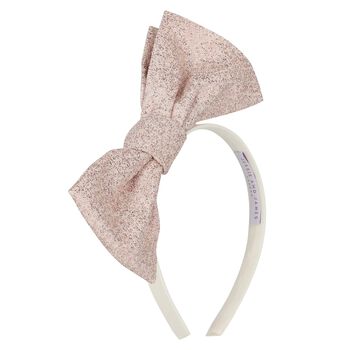 Girls Pink Bow Headband