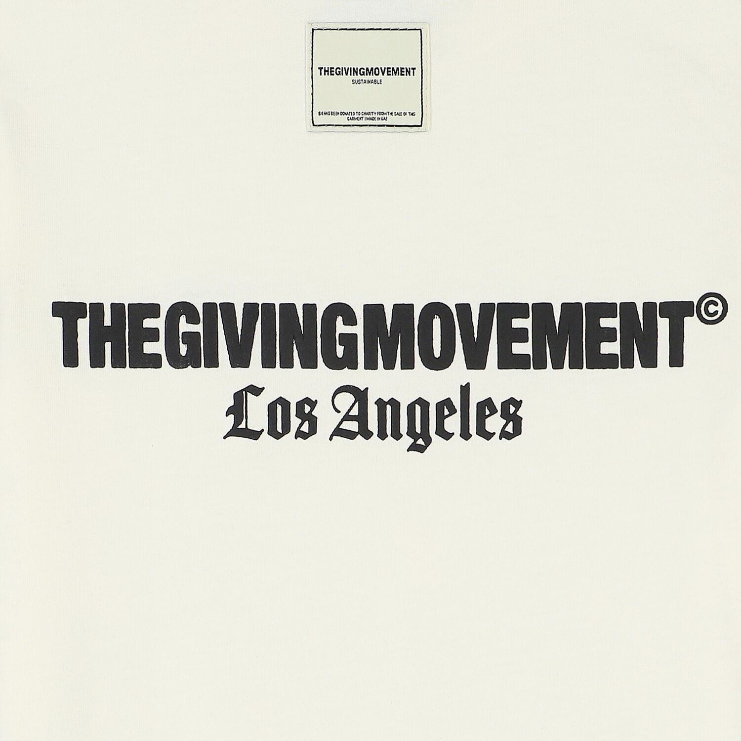 تيشيرت بالشعار باللون العاجي, 2, hi-res