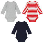 Baby Boys Three Piece Bodysuit Set, 3, hi-res