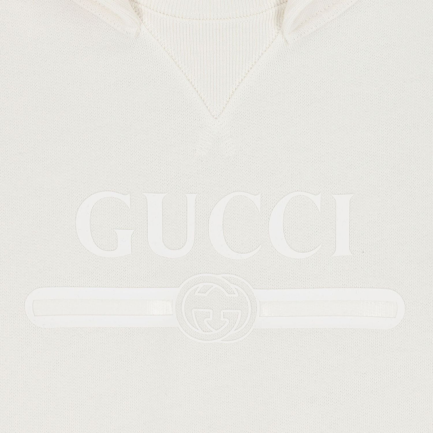 Boys Ivory Logo Hooded Top, 1, hi-res
