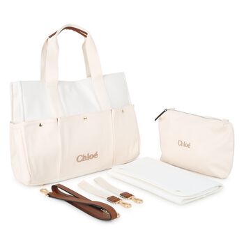 Ivory Logo Baby Changing Bag