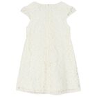 Girls Ivory Lace Dress, 1, hi-res