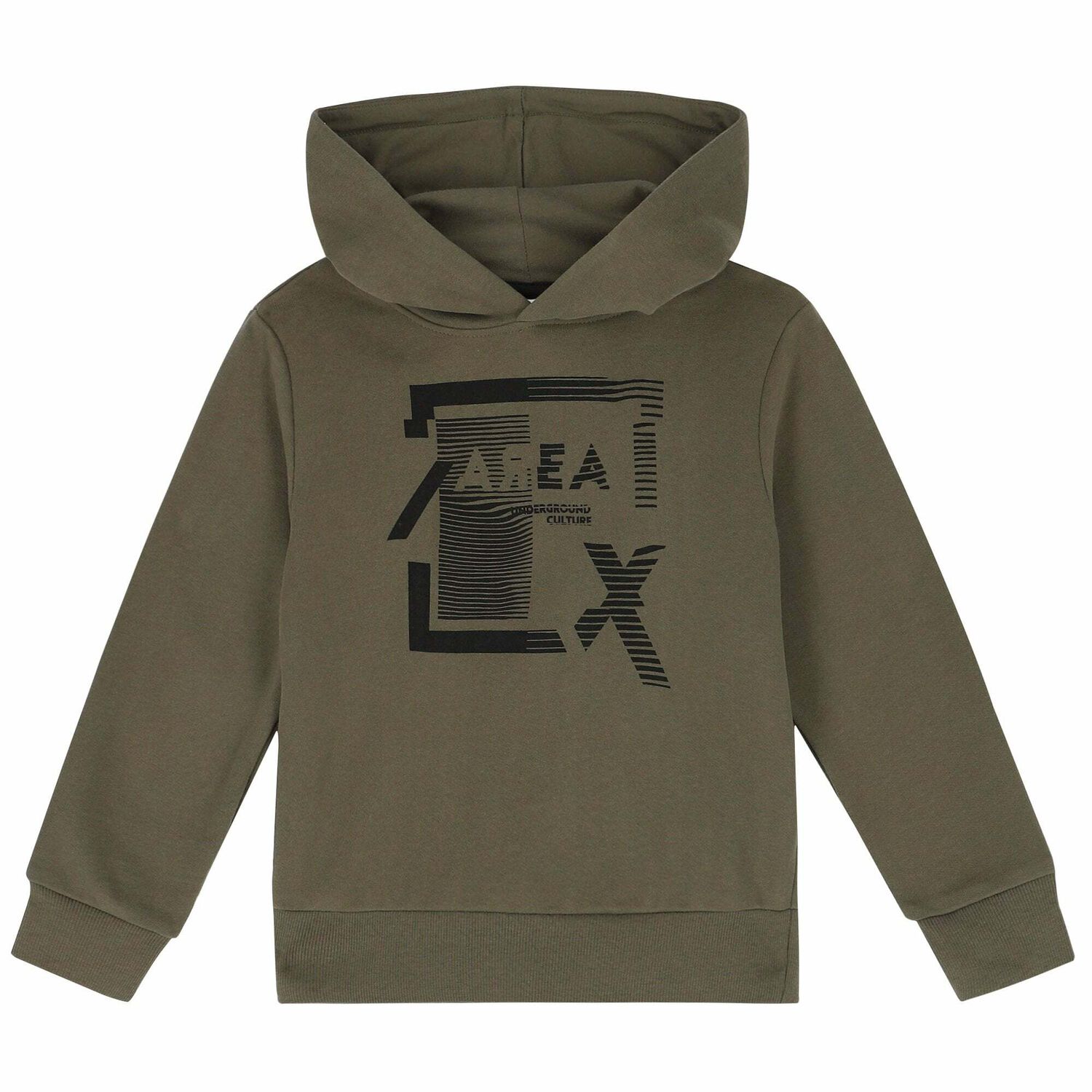 Boys Khaki Green Hoodie, 1, hi-res