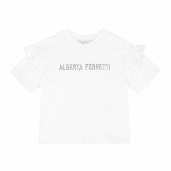 Girls White Logo T-Shirt
