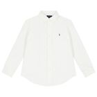 Boys White Linen Shirt, 1, hi-res
