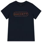 Boys Navy Blue Logo T-Shirt, 1, hi-res