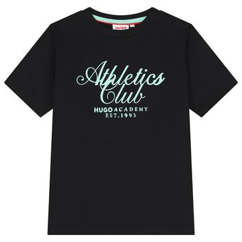 Boys Black Logo T-Shirt
