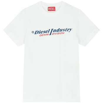 Boys White Logo T-Shirt