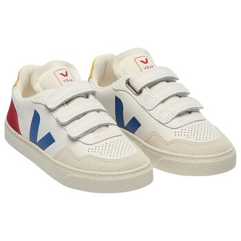 White Logo Leather Trainers 