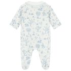 Ivory & Blue Teddy Bear Babygrow, 3, hi-res
