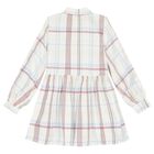 Girls Ivory Logo Dress, 1, hi-res