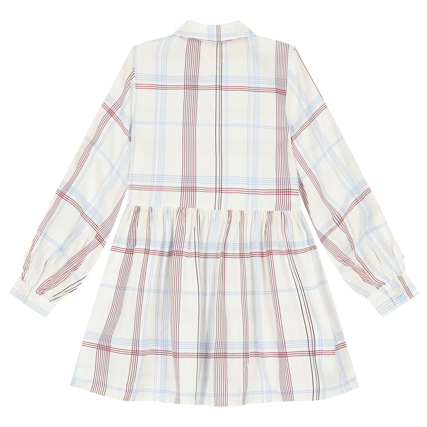 Girls Ivory Logo Dress, 1, hi-res