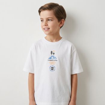 Boys White Logo T-Shirt