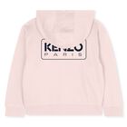 توب بنات هودى بسحاب بالشعار باللون الوردى , 1, hi-res