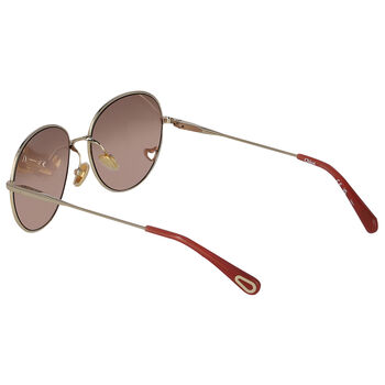 Girls Gold & Pink Aviator Sunglasses
