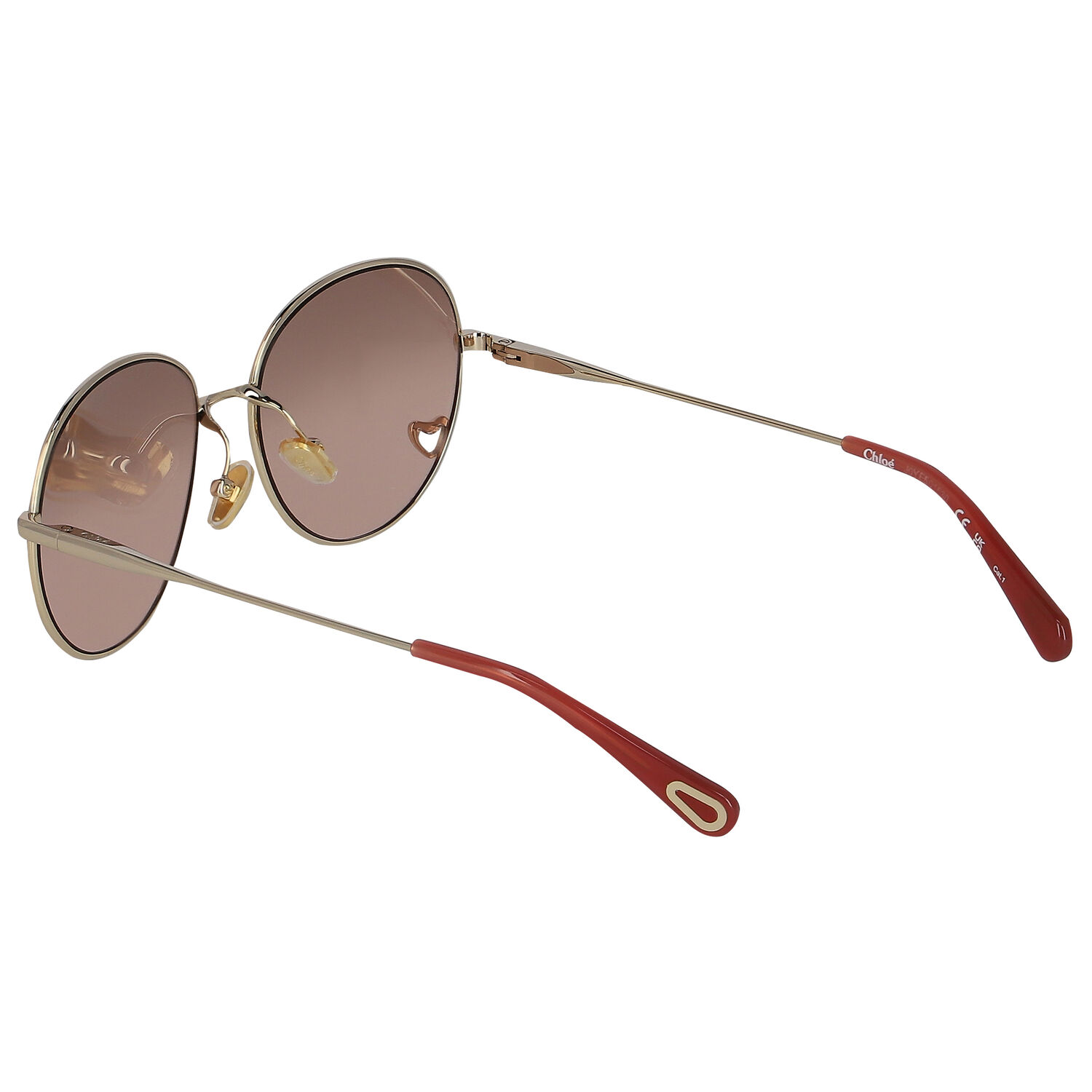 Girls Gold & Pink Aviator Sunglasses, 2, hi-res image number null