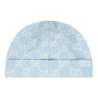 Baby Boys Blue GG Logo Romper Gift Set, 1, hi-res