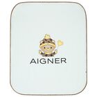 Baby Boys Blue Logo Blanket, 2, hi-res