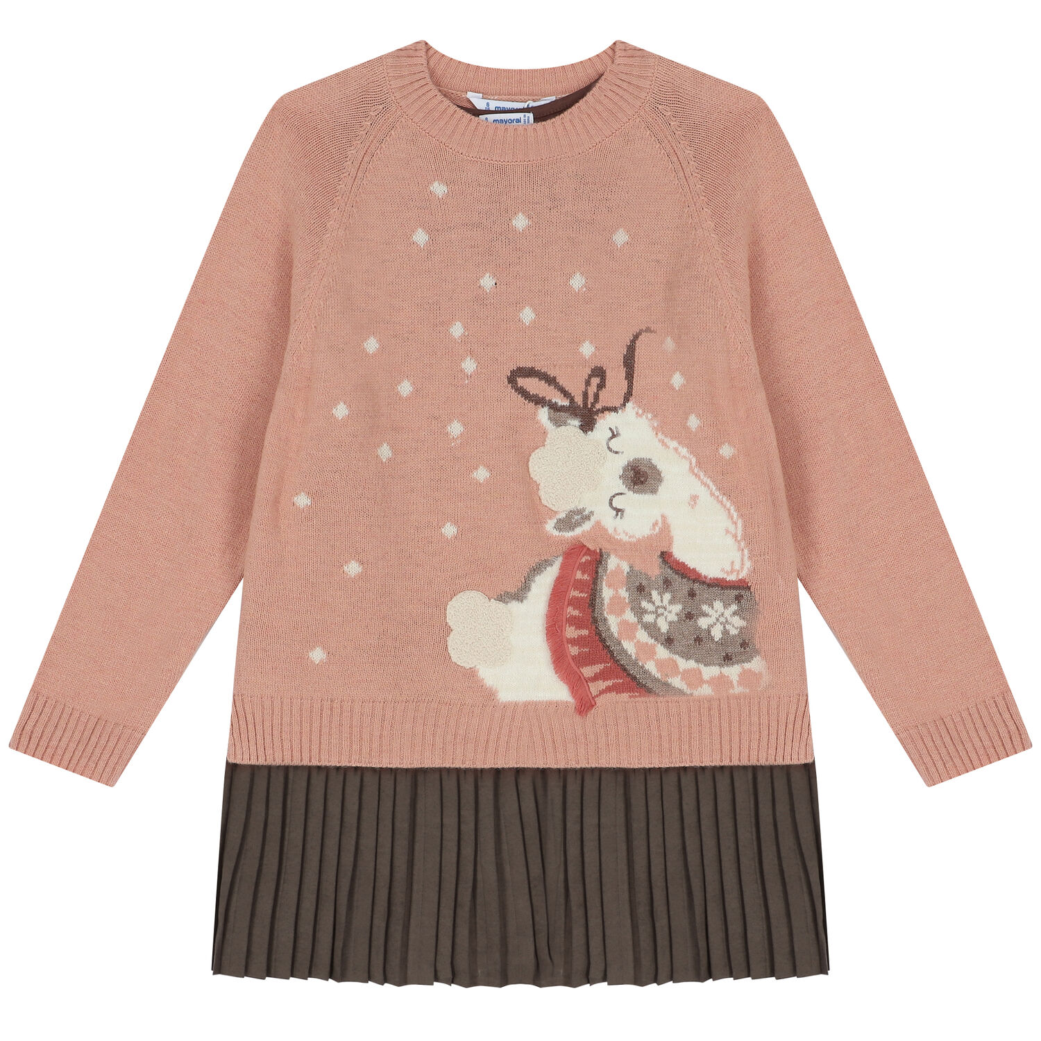 white christmas dresses Nutcracker Christmas Ruffle Dress main image 1