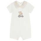 Baby Boys White Rompers ( 2-Pack ), 1, hi-res