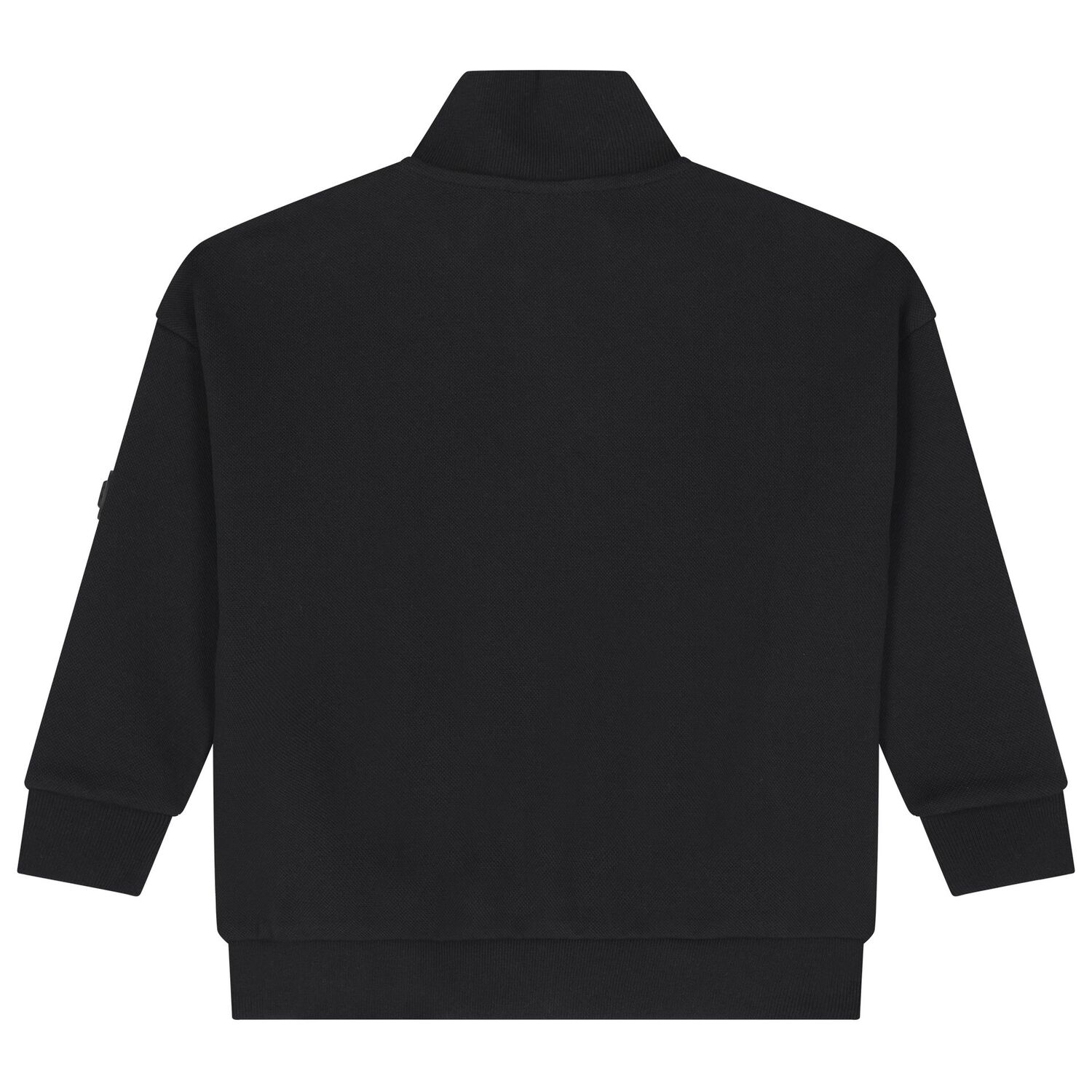 Boys Black Logo Sweatshirt, 1, hi-res