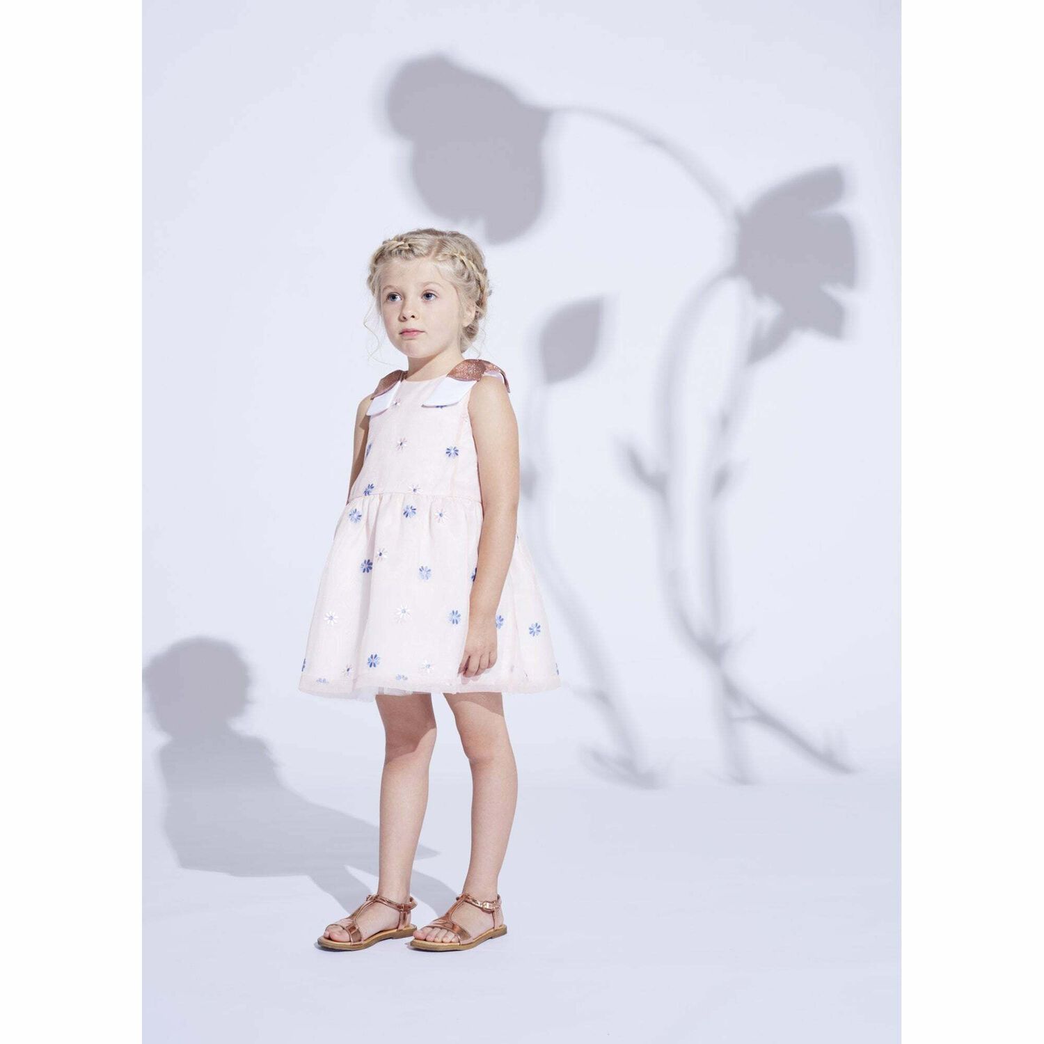 Girls Pink Floral Dress, 1, hi-res image number null