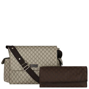 Brown GG Supreme Baby Changing Bag