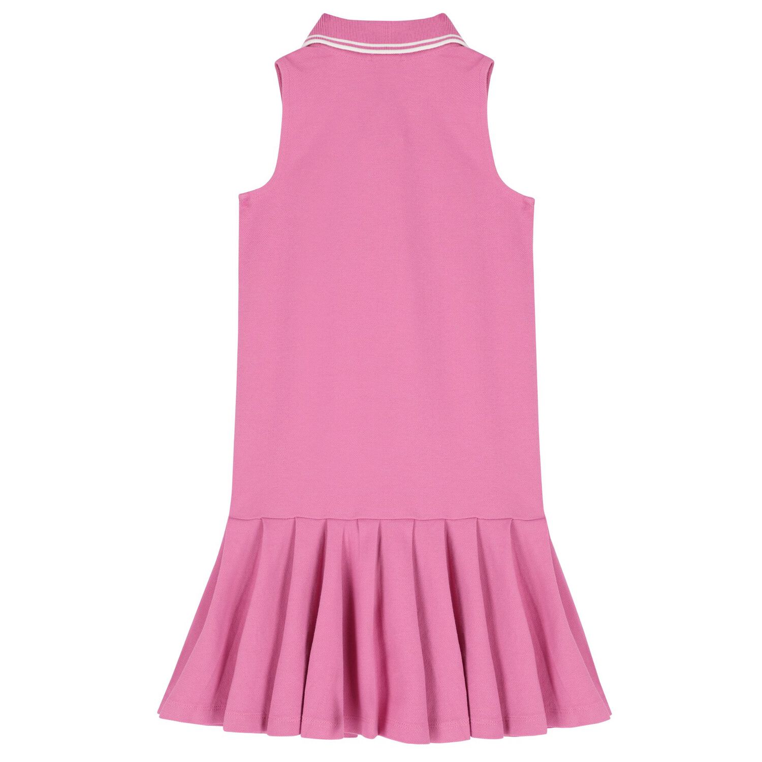 Girls Pink Logo Polo Dress, 1, hi-res image number null