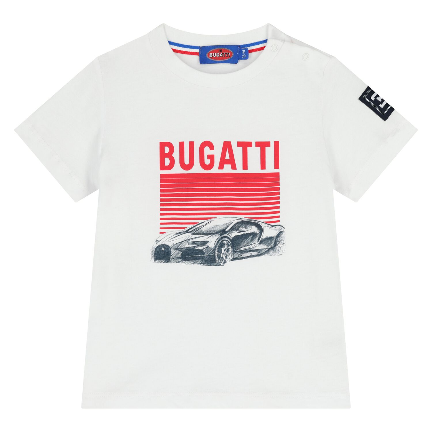 Younger Boys White Logo T-Shirt, 4, hi-res