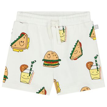 Younger Boys Ivory Sandwich Shorts