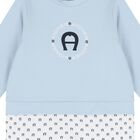 Baby Boys Blue & White Logo Babygrow, 2, hi-res