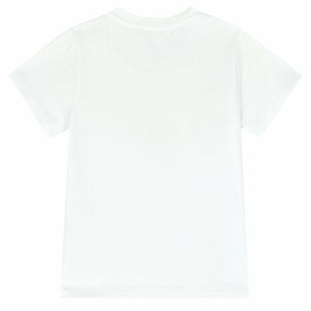 Girls White Geo Map T-Shirt