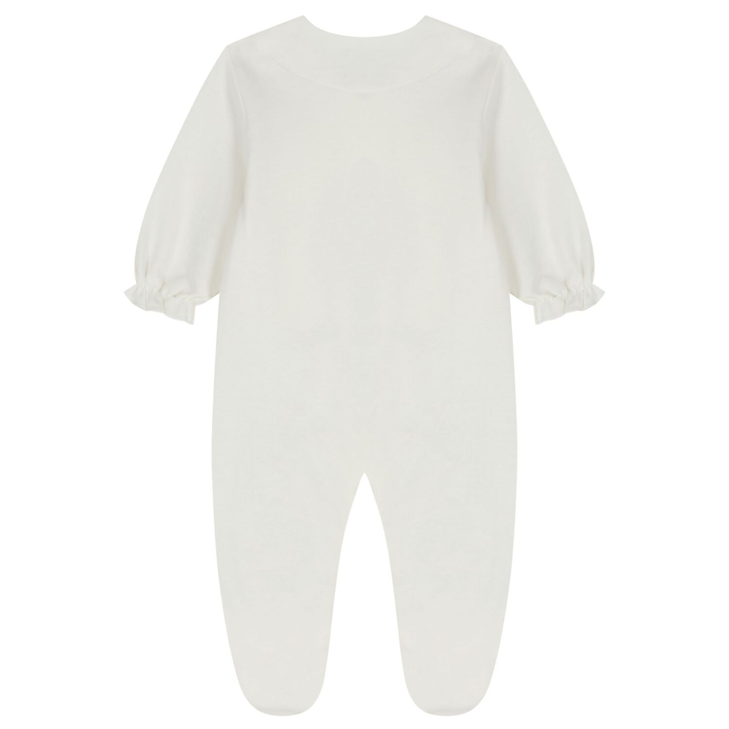 Baby Girls Ivory Embellished Babygrow, 1, hi-res