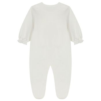 Baby Girls Ivory Embellished Babygrow