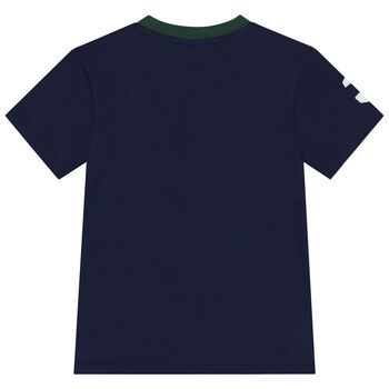 Boys Navy Blue Logo T-Shirt