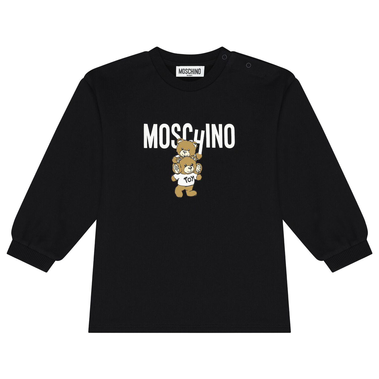 فستان بنات بشعار تيدى باللون الأسود, 4, hi-res image number null