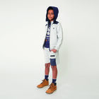 Boys Grey & Navy Logo Socks, 2, hi-res