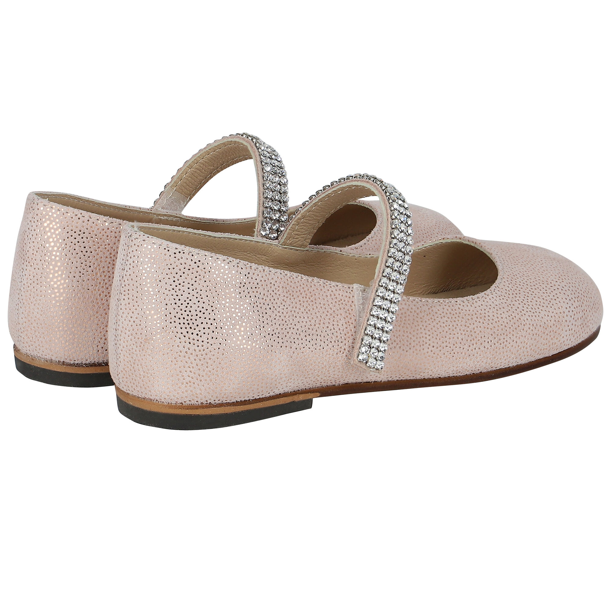 Babywalker Girls Pink Swarovski Crystal Shoes Junior Couture USA