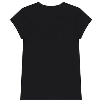 Girls Black Logo T-Shirt