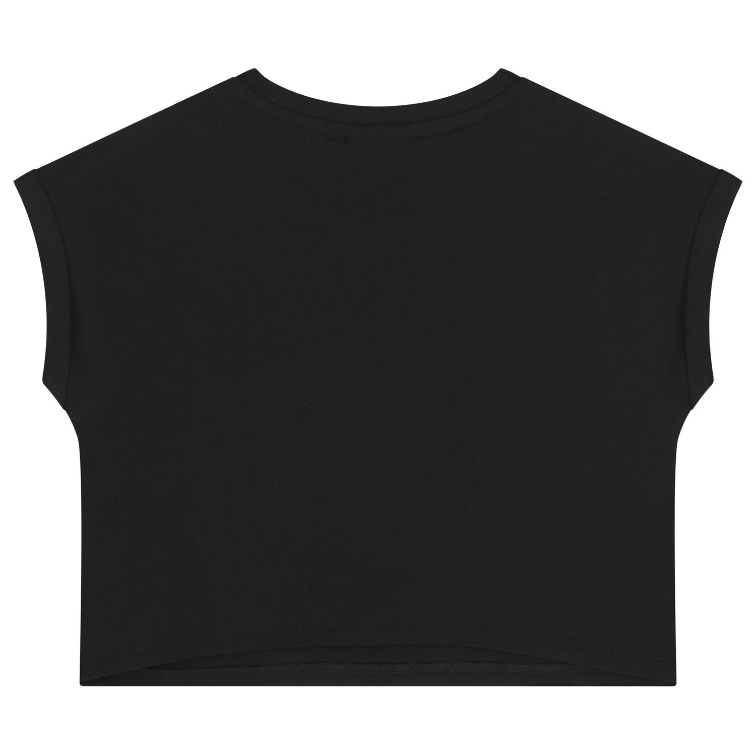 Girls Black Logo Shorts Set, 1, hi-res