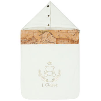 Ivory & Beige Geo Map Baby Nest