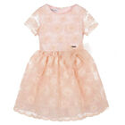 Girls Blush Pink Embroidered Dress, 1, hi-res
