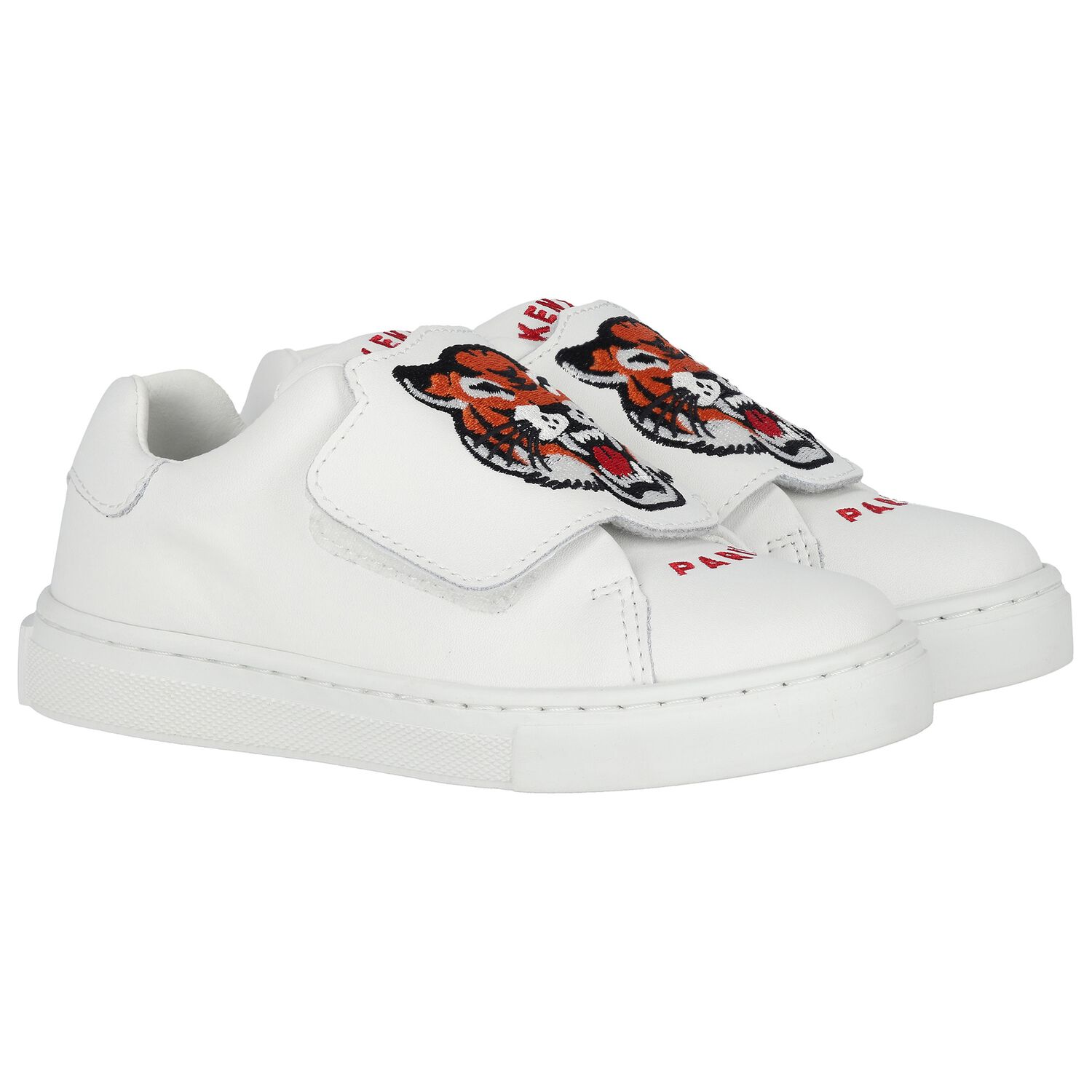 White Tiger Logo Trainers, 1, hi-res