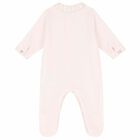 Baby Girls Pink Babygrow, 1, hi-res