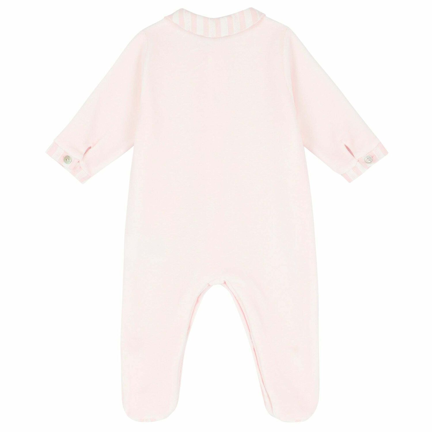 Baby Girls Pink Babygrow, 1, hi-res