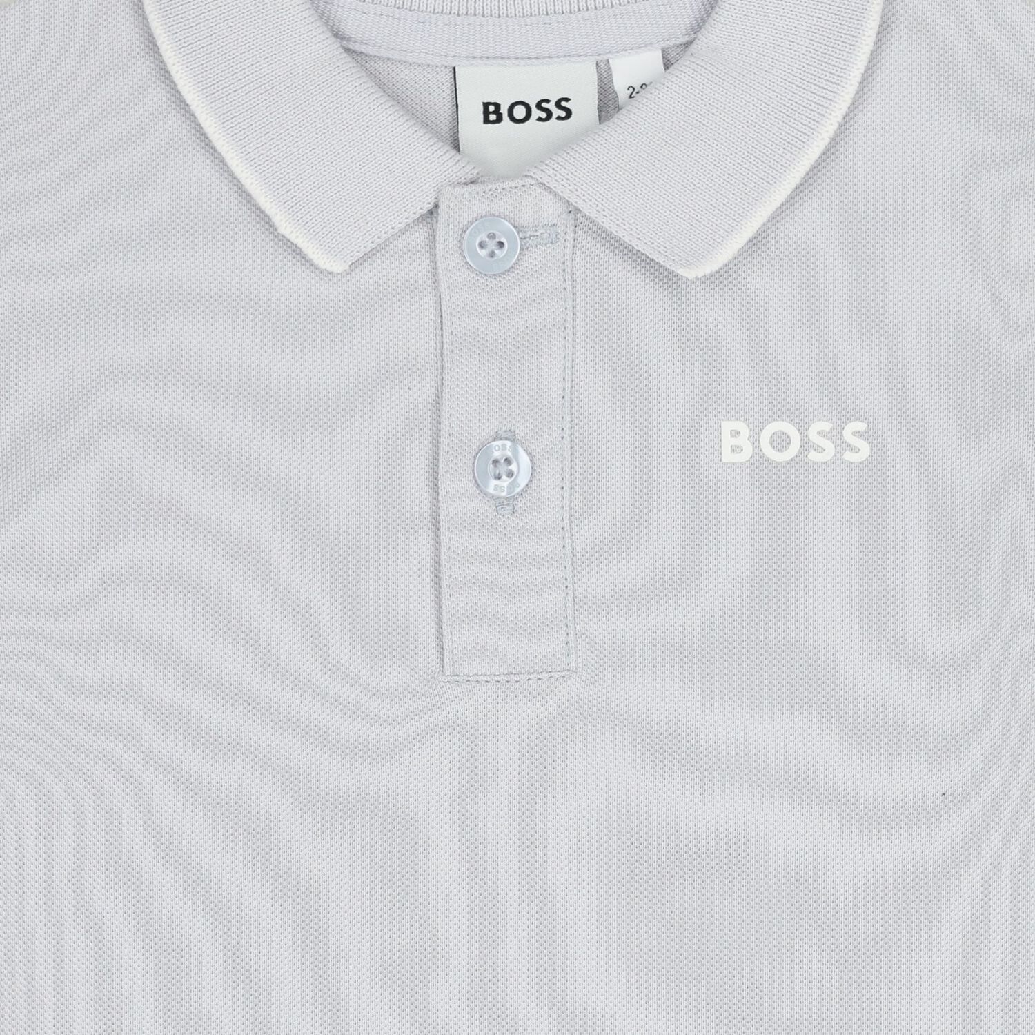 Younger Boys Blue Logo Polo Shirt, 6, hi-res