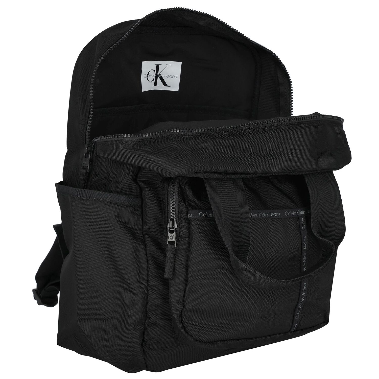 Black Logo Backpack, 1, hi-res image number null